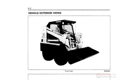 toyota skid steer parts manual